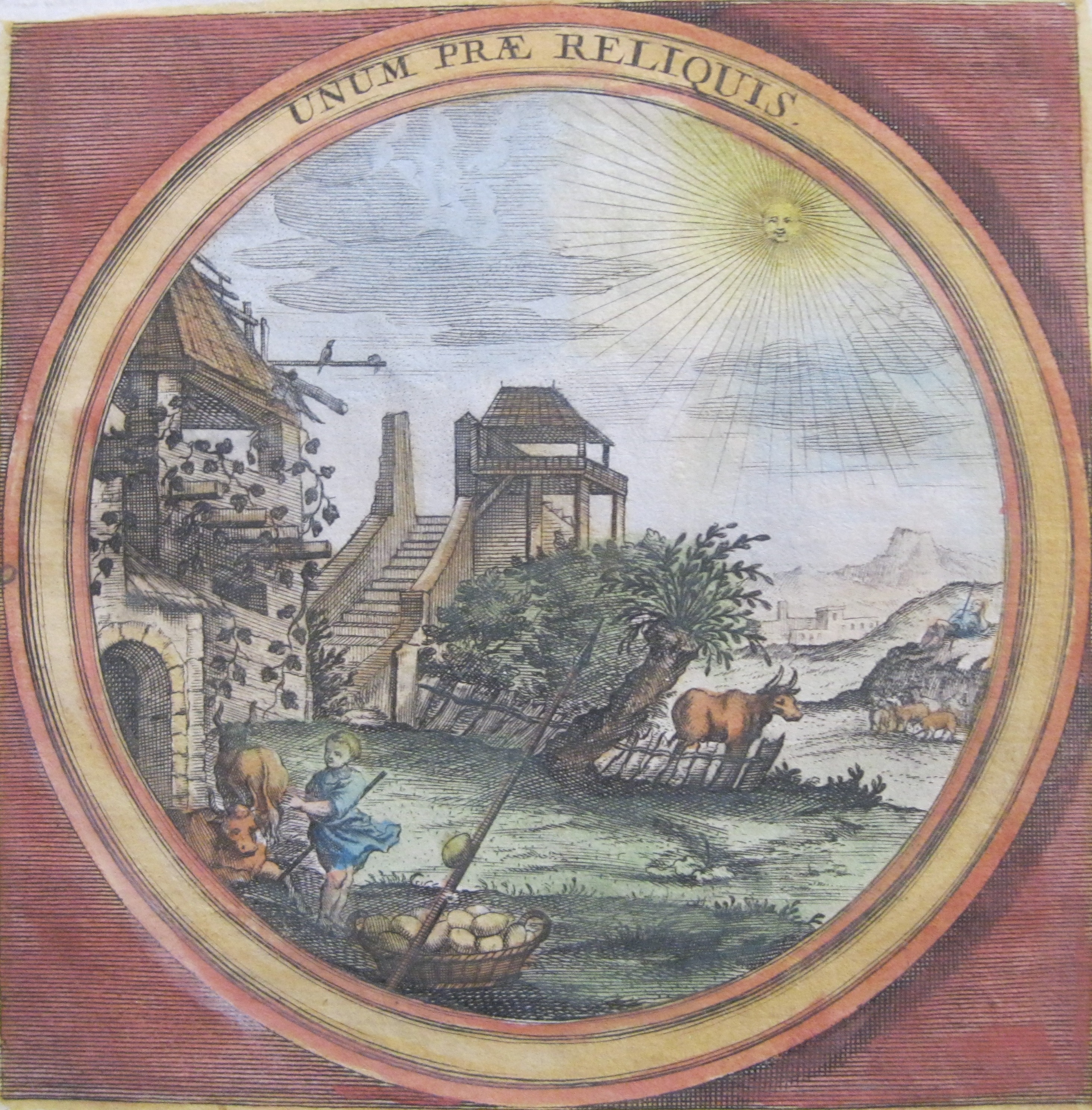 Emblema del Sol y Viento, 1698. Joseph Kadoriza.